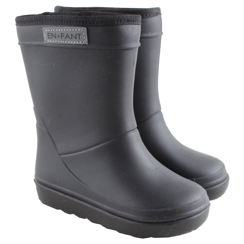 Proficiat Tijdens ~ bad EnFant thermo boots black wol gevoerde laarzen regenlaarzen zwart (t/m maat  41) - Minipop