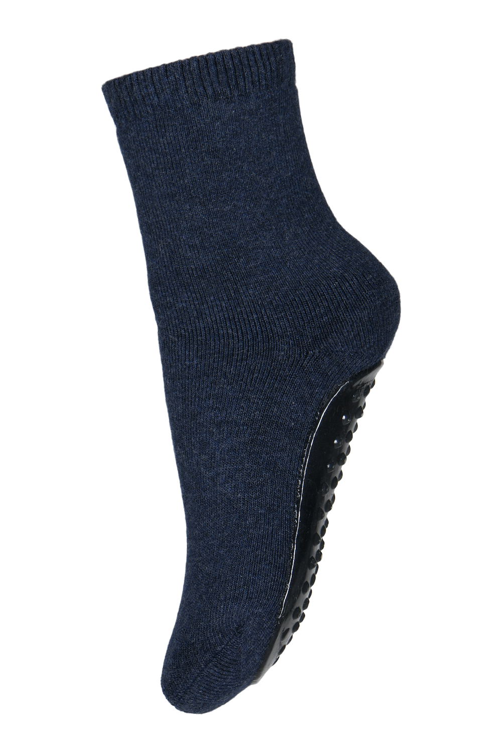 MP Denmark cotton socks with anti-slip met rubber zooltje blauw donkerblauw - Minipop
