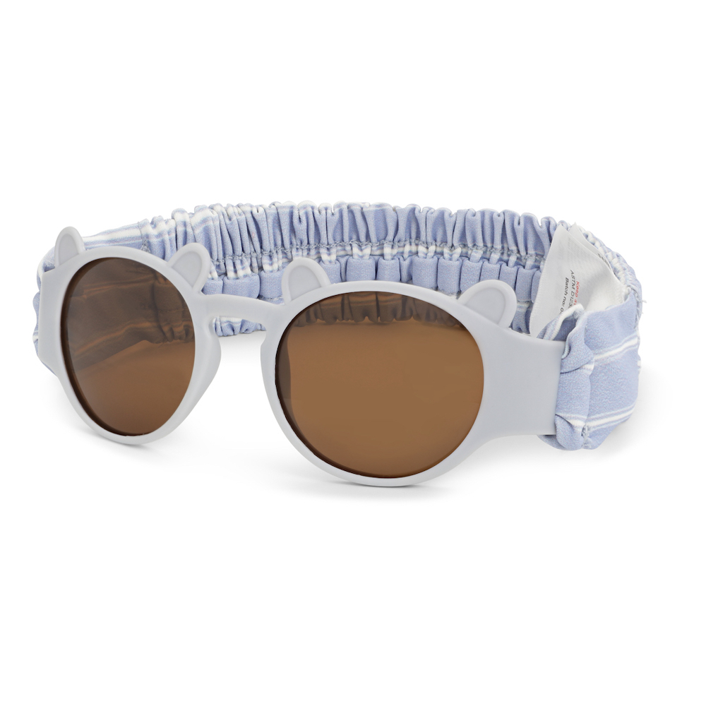 Ritueel Betekenis tyfoon Konges Slojd baby bear sunglasses with strap sleet babyzonnebril zonnebril  met hoofdband elastiek blauw - Minipop