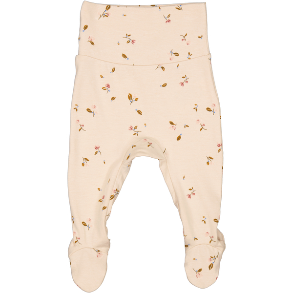 Er is behoefte aan Afkeer Grace MarMar pixa new born baby pants little floral broekje met voetjes creme  lichtroze met bloemetjes - Minipop